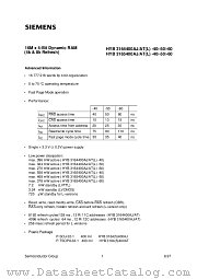 HYB3165400AT-60 datasheet pdf Siemens