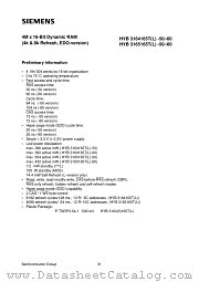 HYB3165165T-60 datasheet pdf Siemens