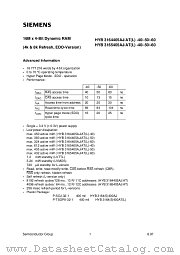 HYB3164405AJ datasheet pdf Siemens