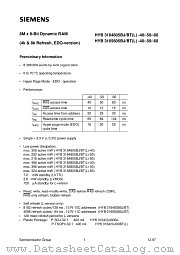 HYB3165805BJ-40 datasheet pdf Siemens