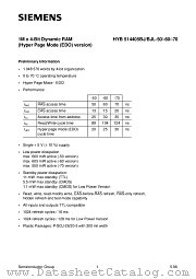 HYB514405BJL-70 datasheet pdf Siemens