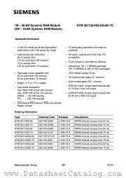 HYM361120S-70 datasheet pdf Siemens