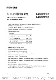 HYM64V4045GU-60 datasheet pdf Siemens