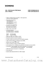 HYM72V4010GS-50 datasheet pdf Siemens