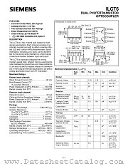 ILCT6 datasheet pdf Siemens