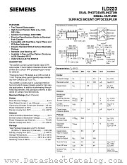 ILD223 datasheet pdf Siemens