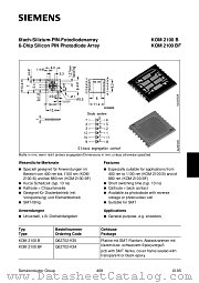 KOM2100B datasheet pdf Siemens