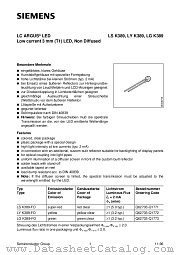 LGK389-FO datasheet pdf Siemens