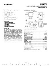 LH1056 datasheet pdf Siemens