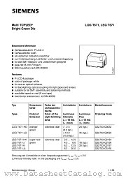 LOGT671-HO datasheet pdf Siemens