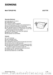 LSGT770-HK datasheet pdf Siemens