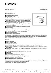 LSPBT670 datasheet pdf Siemens
