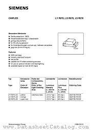 LSR970-JO datasheet pdf Siemens