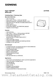 LWT676-N1 datasheet pdf Siemens