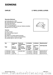 LYR976 datasheet pdf Siemens