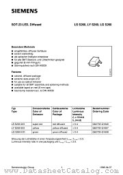 LSS260-DO datasheet pdf Siemens