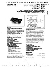 MPD2548 datasheet pdf Siemens
