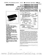 MSD2352TXVB datasheet pdf Siemens
