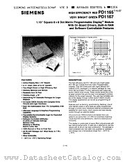 PD1165 datasheet pdf Siemens