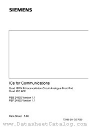 PEB24902 datasheet pdf Siemens