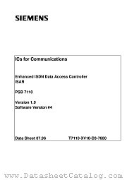 PSB7110 datasheet pdf Siemens