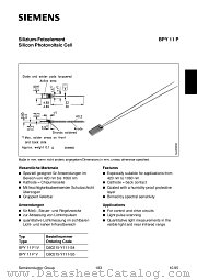 BPY11PIV datasheet pdf Siemens