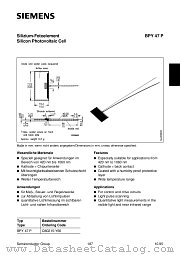 BPY47P datasheet pdf Siemens