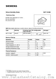 BAT15-098 datasheet pdf Siemens