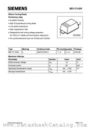 BBY57-02W datasheet pdf Siemens