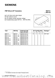 BCP52-10 datasheet pdf Siemens