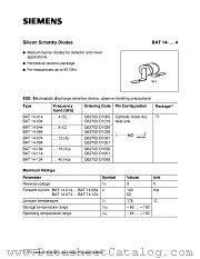 BAT14-104 datasheet pdf Siemens