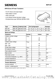BDP949 datasheet pdf Siemens