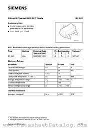 BF543 datasheet pdf Siemens