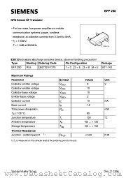 BFP280 datasheet pdf Siemens