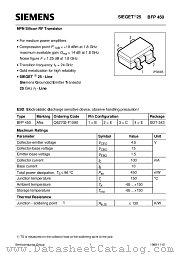 BFP450 datasheet pdf Siemens