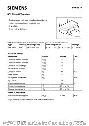 BFP183R datasheet pdf Siemens