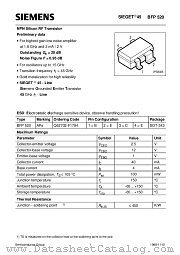 BFP520 datasheet pdf Siemens