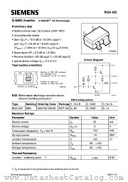 BGA425 datasheet pdf Siemens