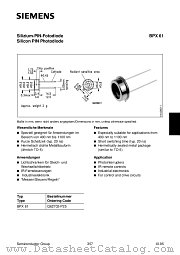 BPX61 datasheet pdf Siemens