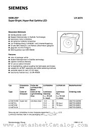 LHA674 datasheet pdf Siemens