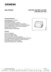 LOOT670-JO datasheet pdf Siemens