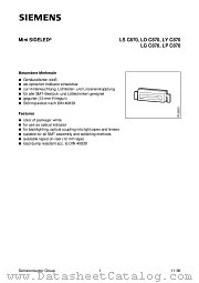 LPC870-GK datasheet pdf Siemens