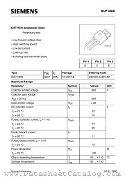 BUP400D datasheet pdf Siemens