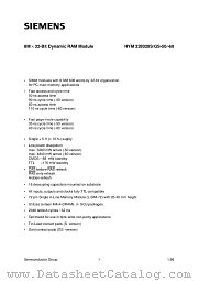 HYM328020S-50 datasheet pdf Siemens