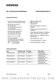 HYM322160GS-70 datasheet pdf Siemens