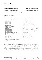HYB314175BJL-55 datasheet pdf Siemens