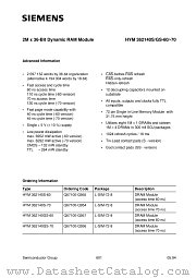 HYM362140S datasheet pdf Siemens