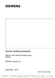 PEB2447H datasheet pdf Siemens