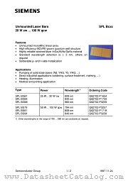 Q62702-P3258 datasheet pdf Siemens