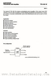 TFA1001W datasheet pdf Siemens